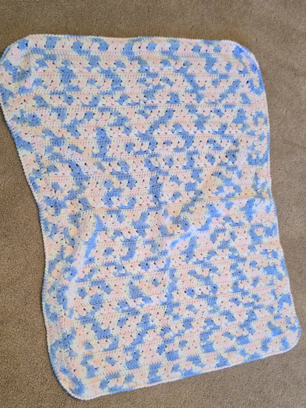 Handmade Crocheted Nursery Throw